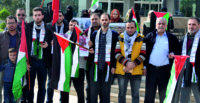 Reyhanlı’daki Filistinliler İsrail’in saldırılarını kınadı
