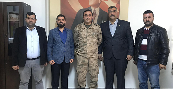 MHP Defne İlçe Yönetimi Defne İlçe Jandarma Komutanlığını ziyaret etti