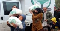 Suriyelilere gıda ve kışlık kıyafet yardımı