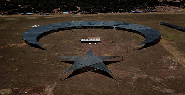 Hatay’a 12 bin 500 metrekarelik alan üzerine ay-yıldız figür