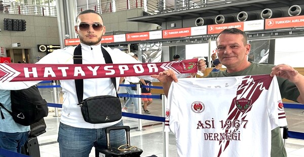 HATAYSPOR AŞKI BÖYLE BİR ŞEY: 6000 KM YOL KAT ETTİ