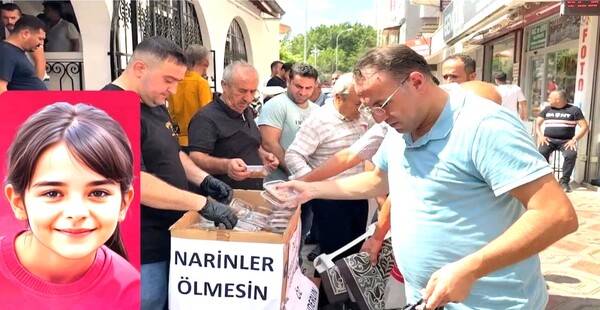 NARİN’İN RUHUNA LOKMA TATLISI DAĞITILDI