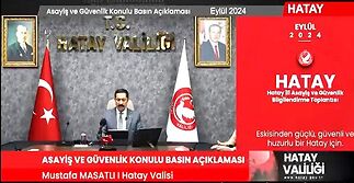 HATAY VALİSİ MUSTAFA MASATLI “Z” RAPORUNU PAYLAŞTI