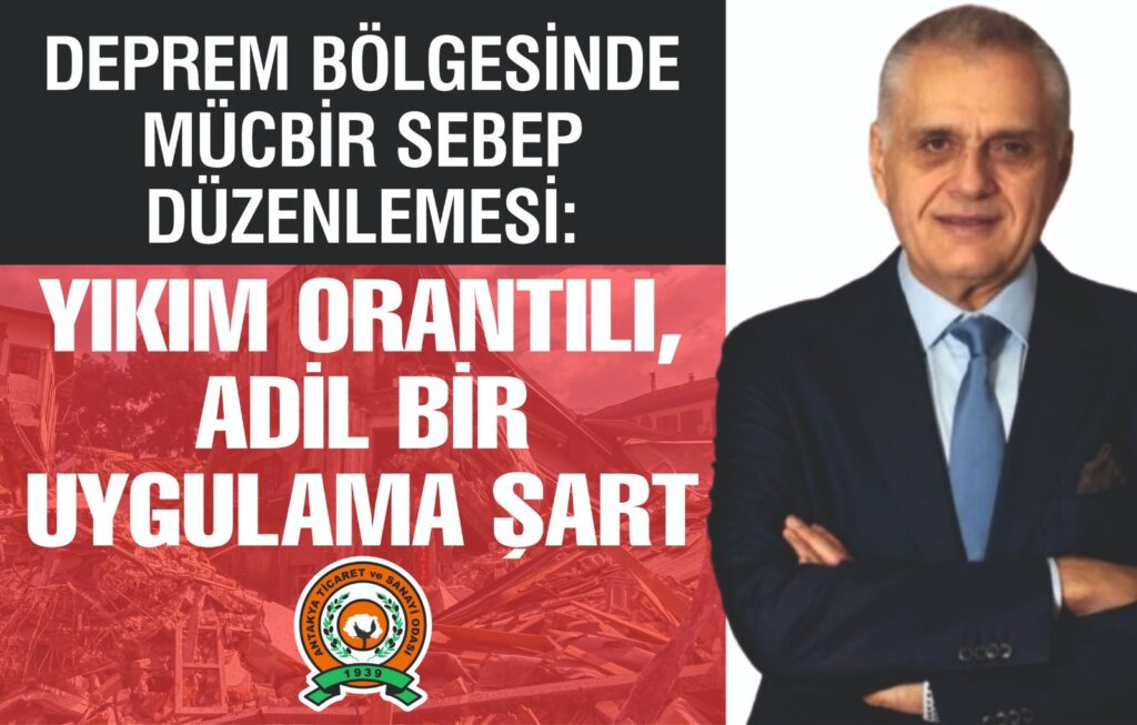 ATSO’DAN MÜCBİR SEBEP DÜZENLEMESİ UYARISI