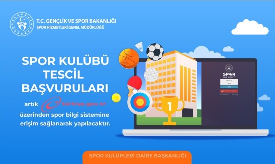 SPOR KULÜBÜ TESCİLLERİ ARTIK E-DEVLET’TE