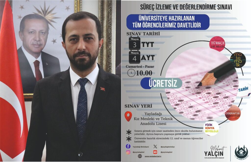 BAŞKAN MEHMET YALÇIN’DAN ÜNİVERSİTE ADAYLARINA DESTEK