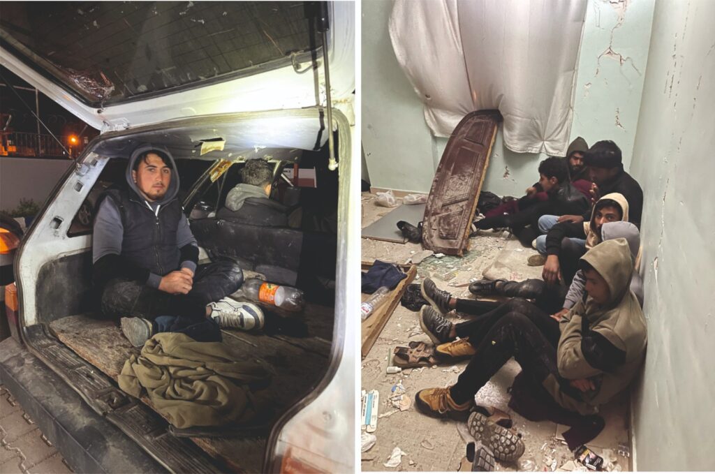 21 DÜZENSİZ GÖÇMEN YAKALANDI