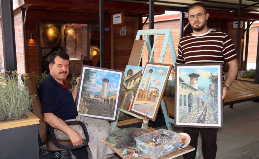 YUSUF ALTUNAY’DAN YIKILAN ANTAKYA CAMİLERİNE DUYGU YÜKLÜ TABLOLAR