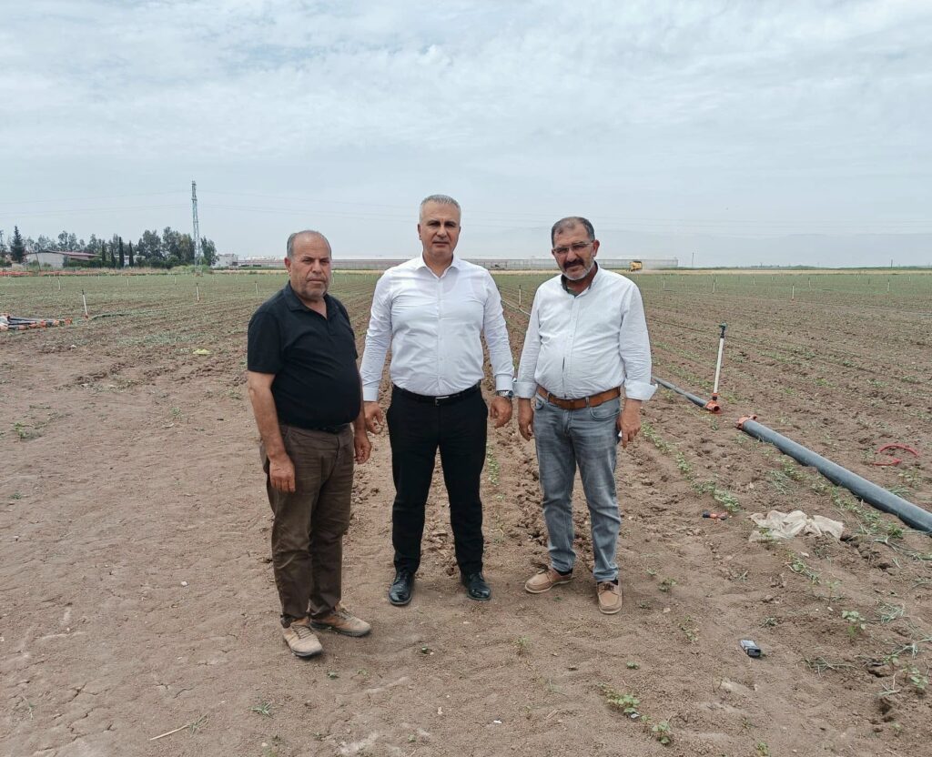 TÜRKMEN’DEN PAMUK ÜRETİCİLERİNE SAHA ZİYARET
