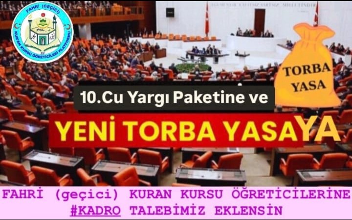 KURAN KURSU ÖĞRETİCİLERİ KADRO İSTİYOR