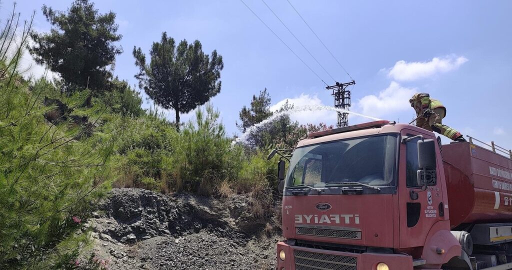ORMANLIK ALANDA ÇIKAN YANGIN SÖNDÜRÜLDÜ