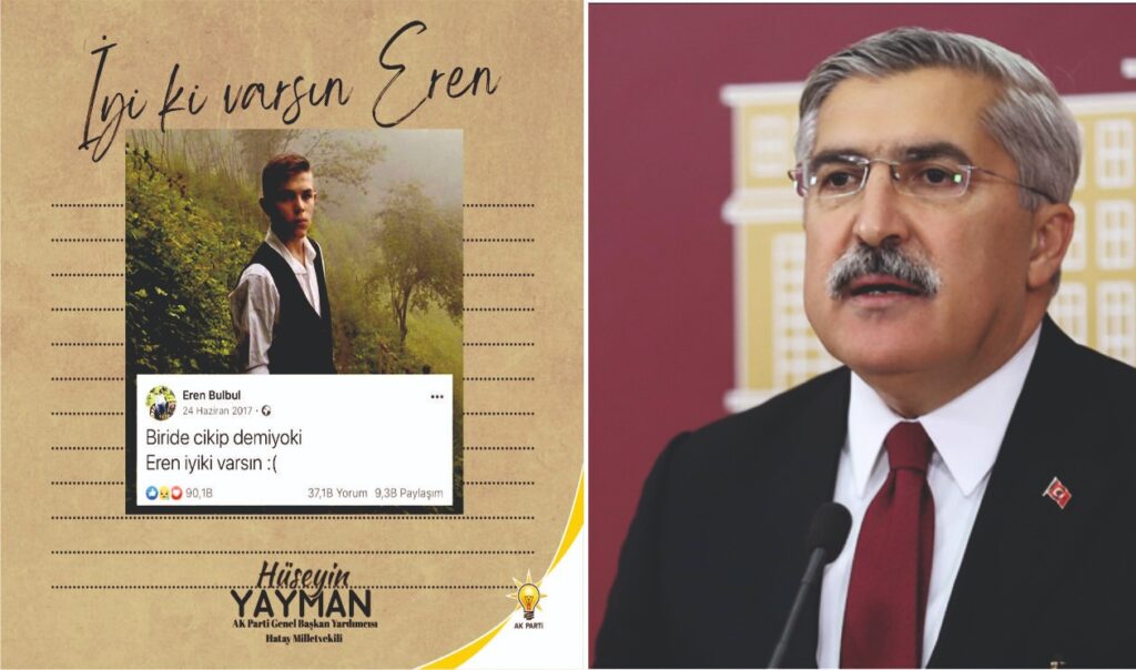 YAYMAN’DAN EREN BÜLBÜL’E VEFA MESAJI