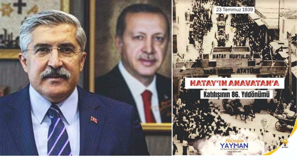 YAYMAN: HATAY, TÜRK MİLLETİNİN ŞAHSİ MESELESİDİR