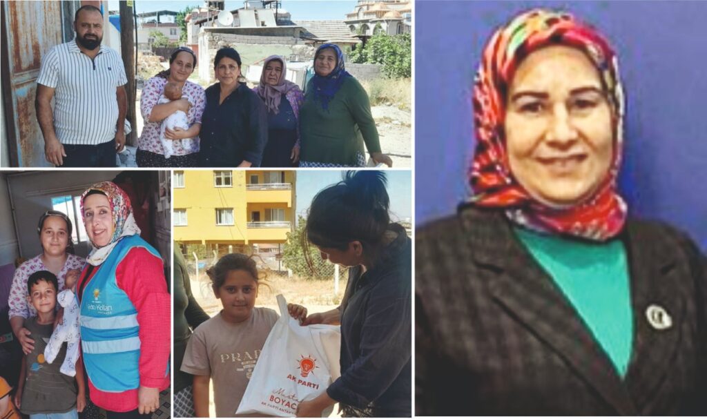 AK KADINLAR YANGIN BÖLGESİNDE YARA SARDI