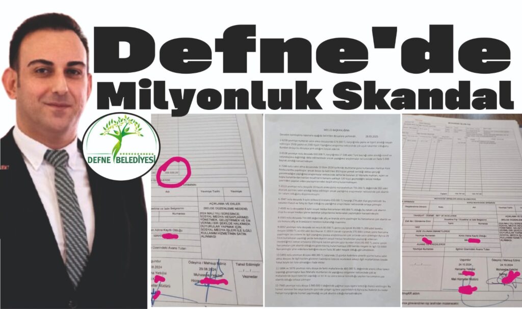 DEFNE’DE MİLYONLUK SKANDAL