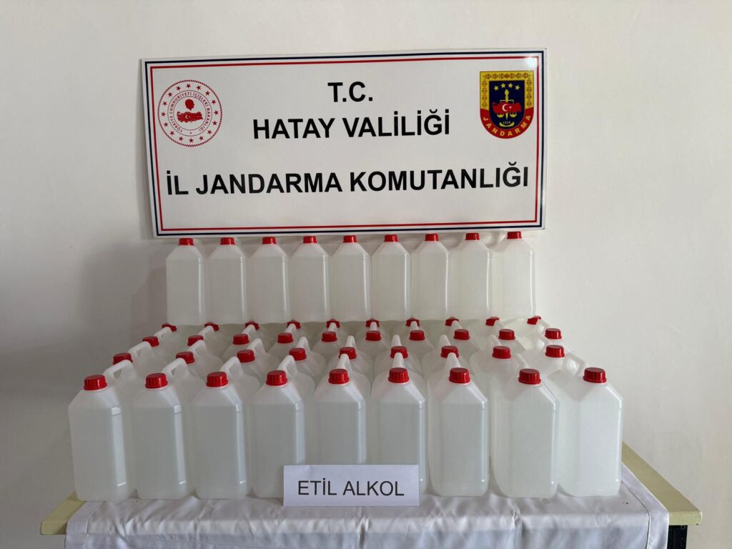 200 LİTRE KAÇAK ETİL ALKOL ELE GEÇİRİLDİ