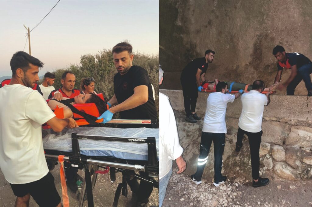 TİTUS TÜNELİ’NDE DÜŞEN KADIN YARALANDI