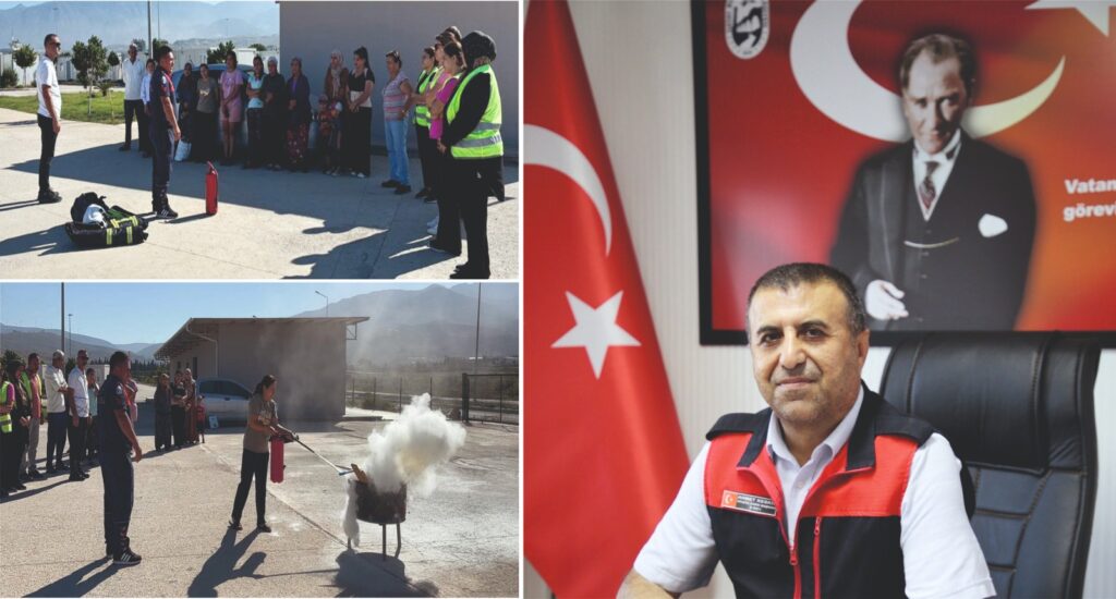 HBB İTFAİYESİNDEN KONTEYNER KENTTE YANGIN EĞİTİMİ