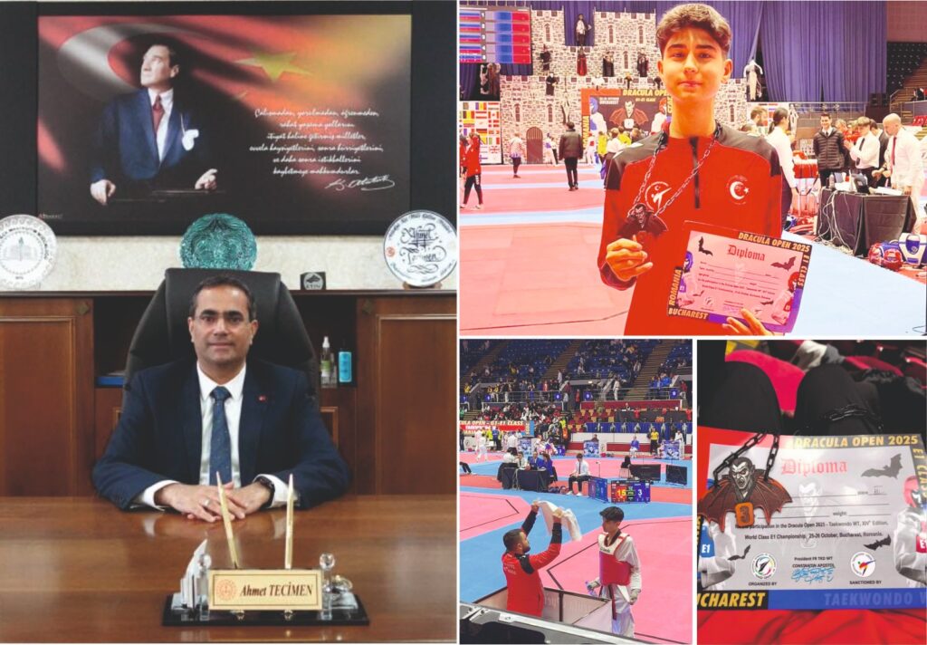 TECİMEN BAŞARILI SPORCUYU KUTLADI