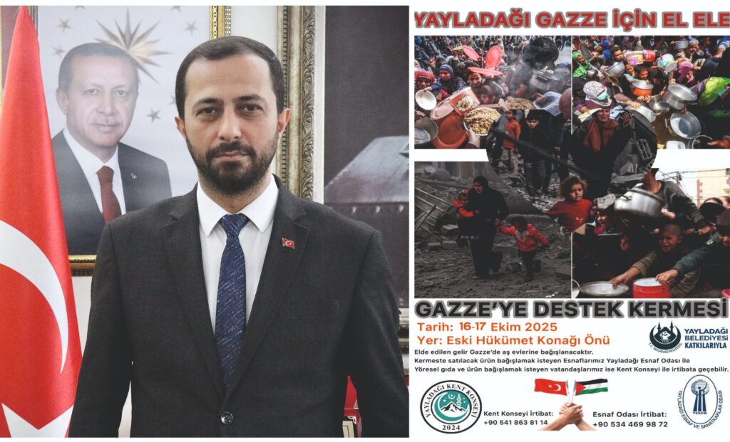 YAYLADAĞI’NDAN GAZZE’YE GÖNÜL KÖPRÜSÜ