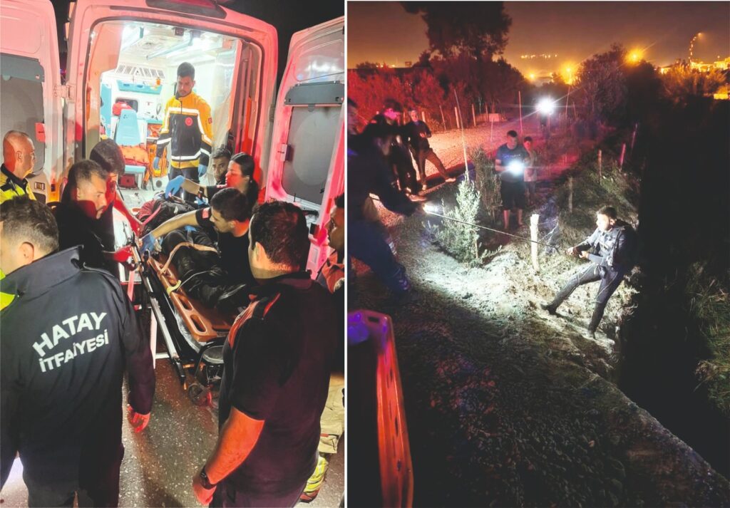 ASİ NEHRİ’NE MOTOSİKLET DEVRİLDİ