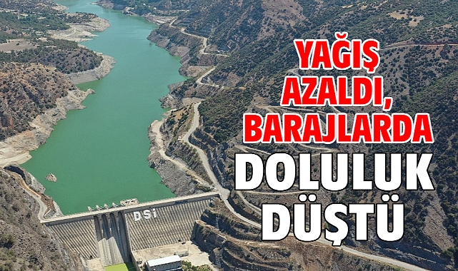 HATAY’DA YAĞIŞ YÜZDE 66 AZALDI