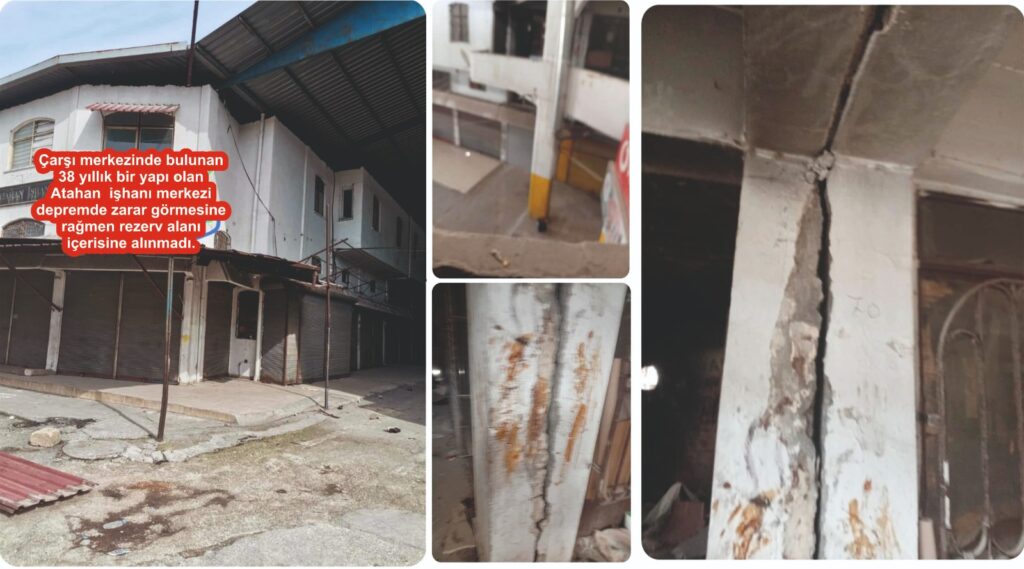 ÇARŞININ MERKEZİNDE ATAHAN İŞ HANI NEDEN REZERVE ALANINA GİRMİYOR?